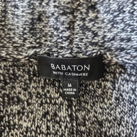 Babaton Wool Cashmere Blend Gray Cardigan Sweater Size Med - Picture 5 of 5